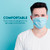 Disposable Face Masks w/ Elastic Ear Loop, 3 Ply Comfortable & Breathable for Blocking Dust Air Pollution Dust Protection