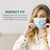 Disposable Face Masks w/ Elastic Ear Loop, 3 Ply Comfortable & Breathable for Blocking Dust Air Pollution Dust Protection