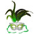 Mardi Gras Glitter Eye Mask With Feather Plume