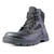Men's Tactical Boots Dura Max Mid Zipper 6" - Oil & Slip Resistant Black Leather Boots