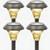 4 Pack Solar Garden Outdoor LED Stake Lighting Solar Pathway, Walkway, & Patio