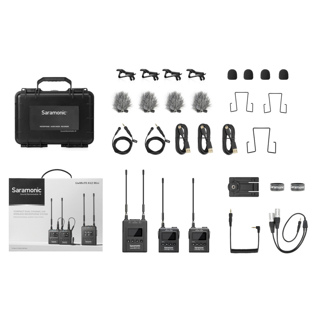 UwMic9S Mini Kit2 Dual Lav Sys | Saramonic