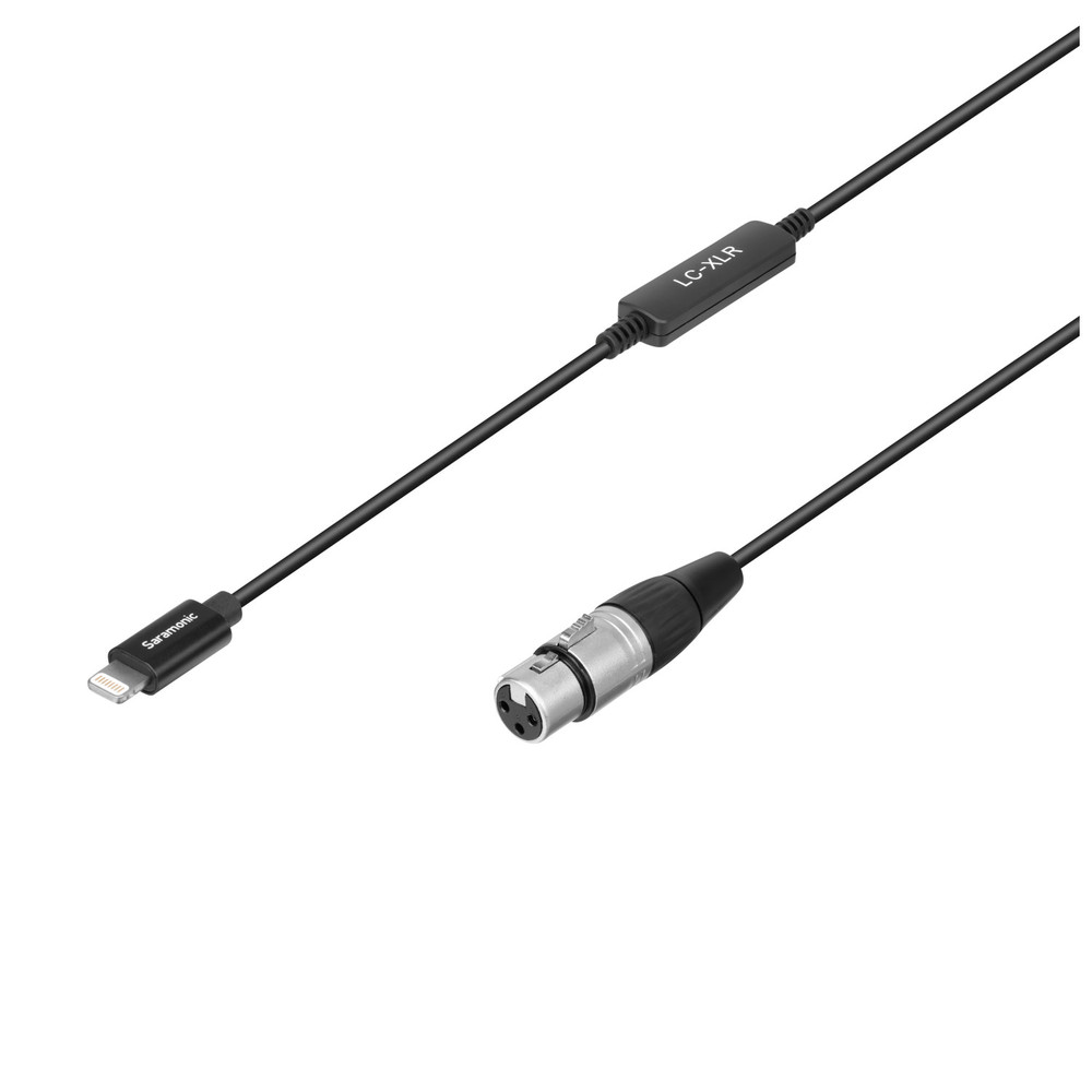 LC-XLR XLR Female to Apple Lightning Microphone Interface Cable for iPhone & iPad 19.7' (6m) (Open Box)