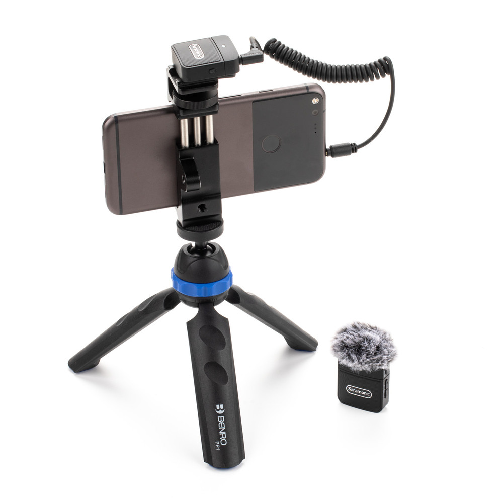 SR-AX100 Battery-Free 2-Channel On-Camera 3.5mm Audio Mixer for Cameras w/  3 Shoe Accessory Mounts (Open Box)