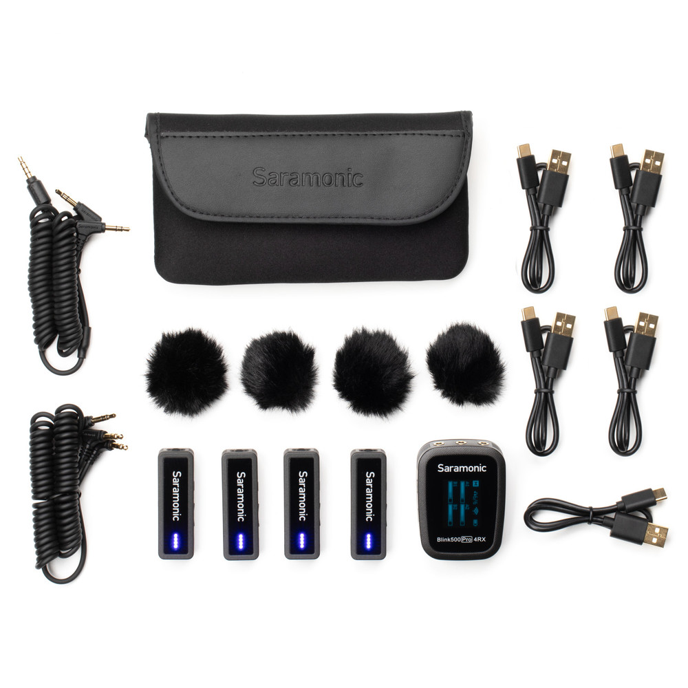 Blink 500 Pro B8 4-Person Wireless 2.4GHz Clip-On Microphone System for  Cameras & Mobile Devices