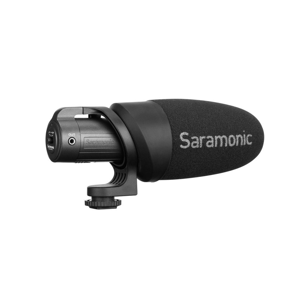 CamMic+ AA-Powered On-Camera Uni-Directional Shotgun Microphone with TRS and TRRS Output Cables (Open Box)