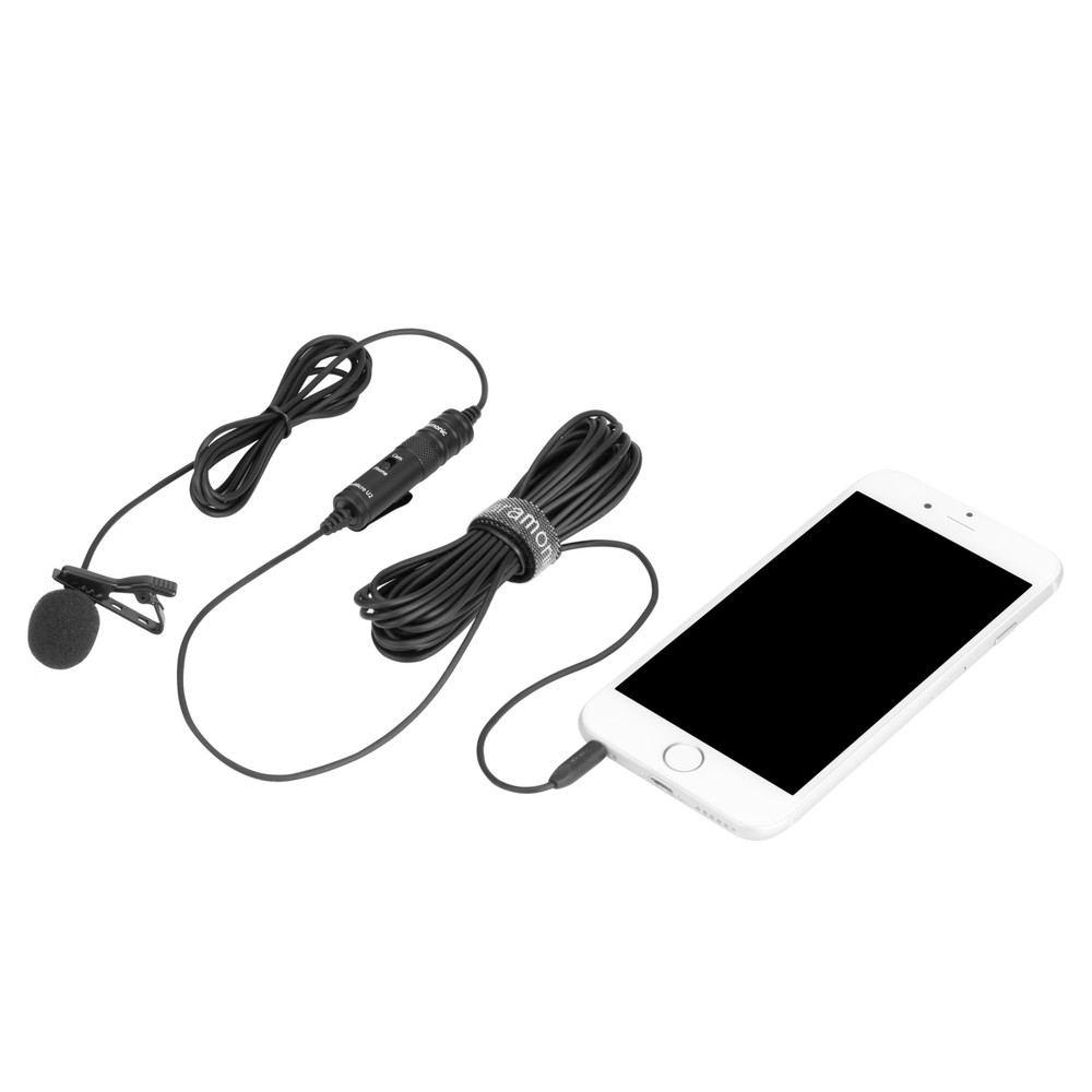 LavMicro U2 Clip-On Lavalier Mic for Cameras & Mobile Devices with 19.7' (6m) 3.5mm TRS/TRRS Cable (Open Box)