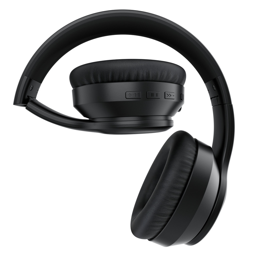 SR-BH600 Wireless BT 5.0 ANC Noise-Cancelling Over-Ear Headphones w/ 40mm Drivers & Leather Earpads (Open Box)