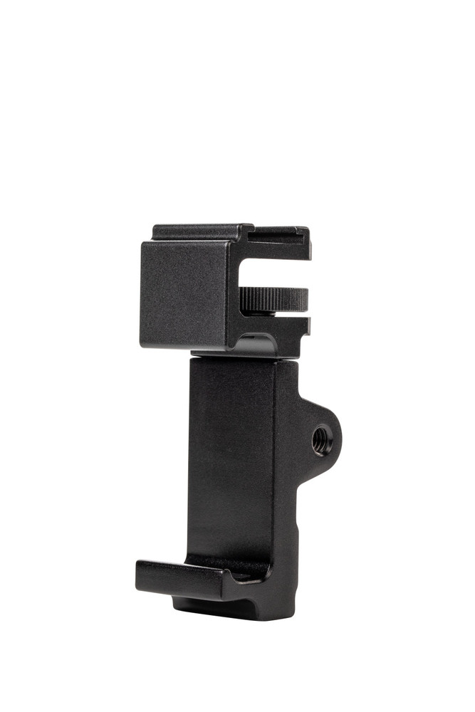 SR-BSP1C Aluminum Smartphone Holder for Tripods & Handgrips w/ Cold Shoe Accessory Mounting (Open Box)