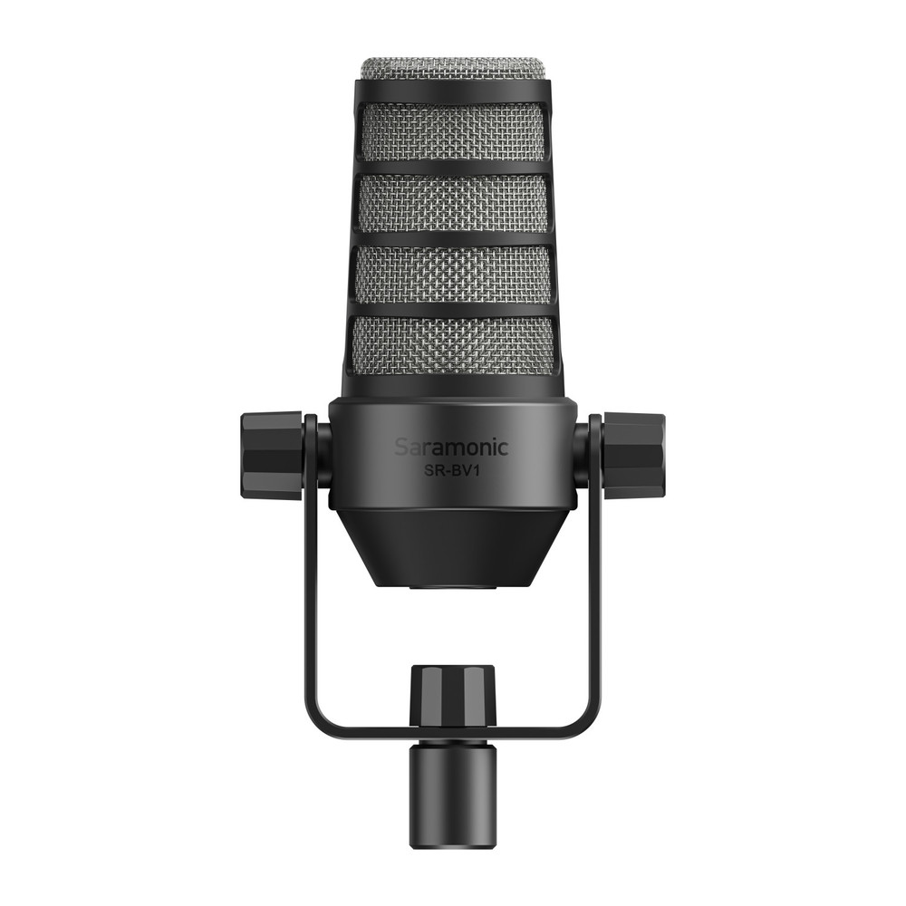SR-BV1 Large Diaphragm Dynamic Broadcast & Podcast Mic w/ XLR Output, Swing Mount & Foam Windscreen (Open Box)