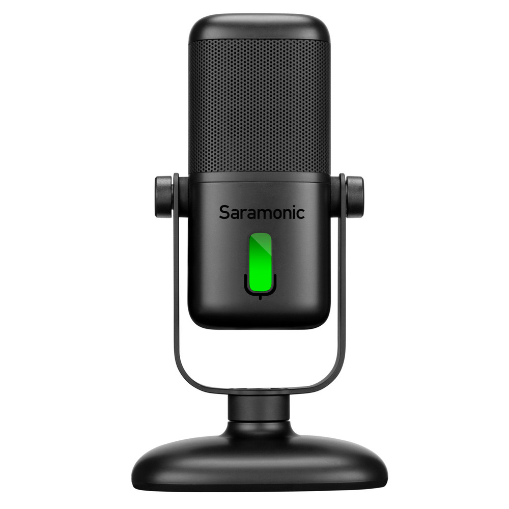 SR-MV2000 Large Diaphragm USB Studio Mic w/ Magnetic Stand, Headphone Out for Computers & Mobile (Open Box)