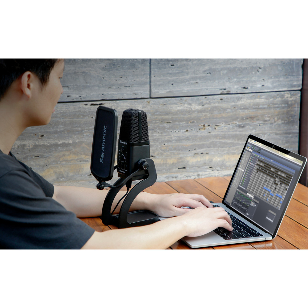 SR-MV7000 Multi-Pattern Large Diaphragm Condenser Microphone w/ USB, USB-C & Dual XLR Output Cables (Open Box)