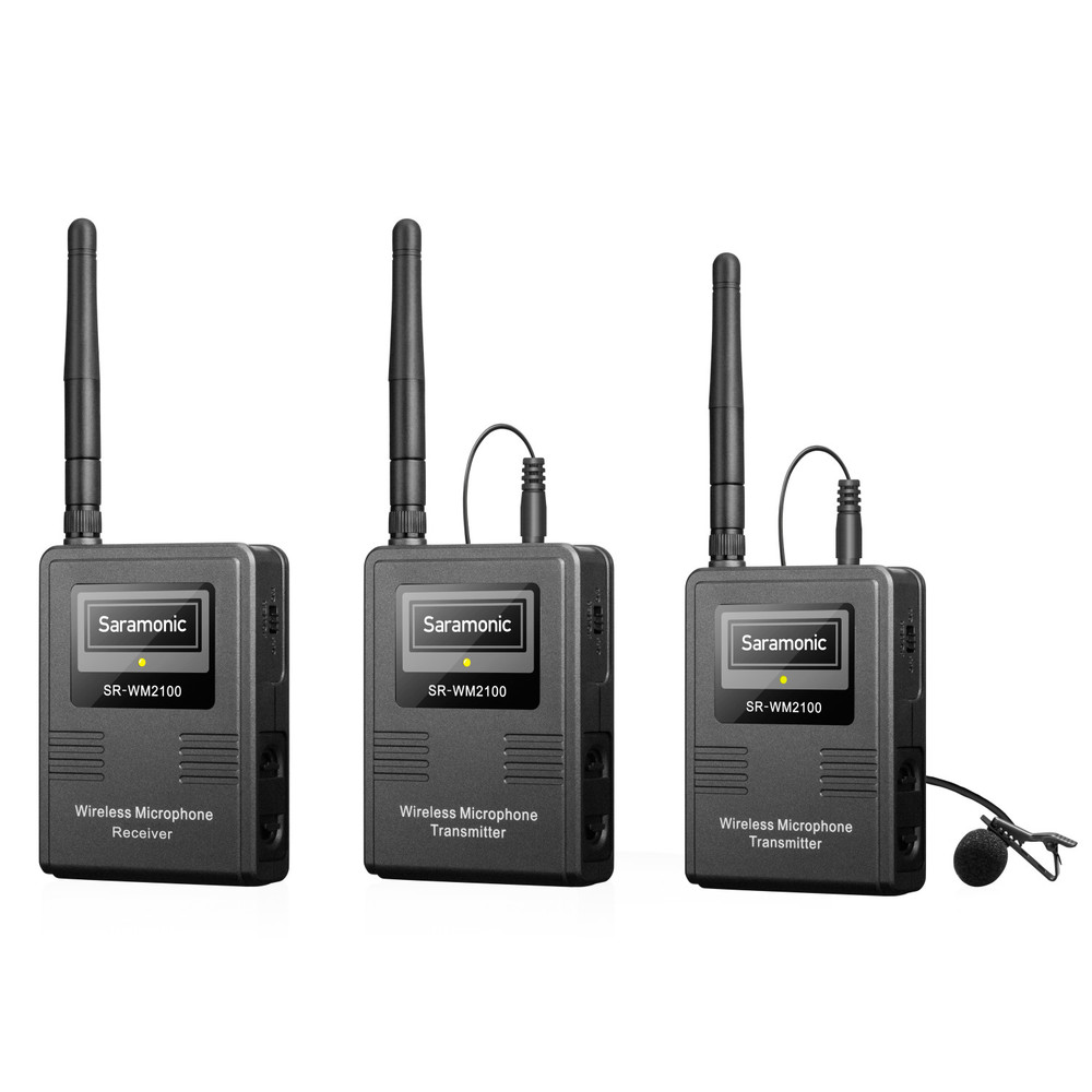 SR-WM2100 2-Person 2.4GHz Wireless Lavalier System for Cameras & Mobile Devices w/ Headphone Out (Open Box)