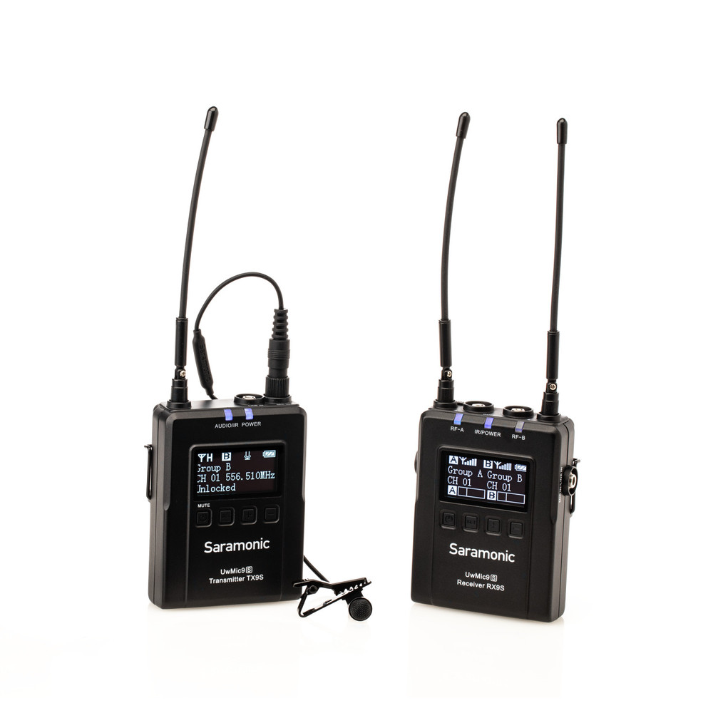 UwMic9S Kit 1 Advanced Wireless UHF Lavalier System w/ Dual Receiver, Li-Ion Power, Hard Case & More (Open Box)