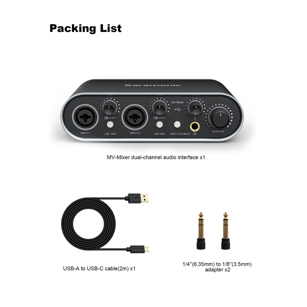 2-Ch XLR-1/4 USB Audio Interface