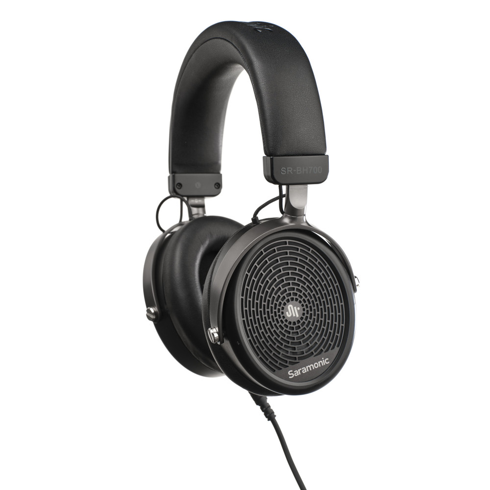 SR-BH700 Professional Circumaural Headphones w/ Coiled & Hi-Fi Cables, Leatherette & Velour Earpads