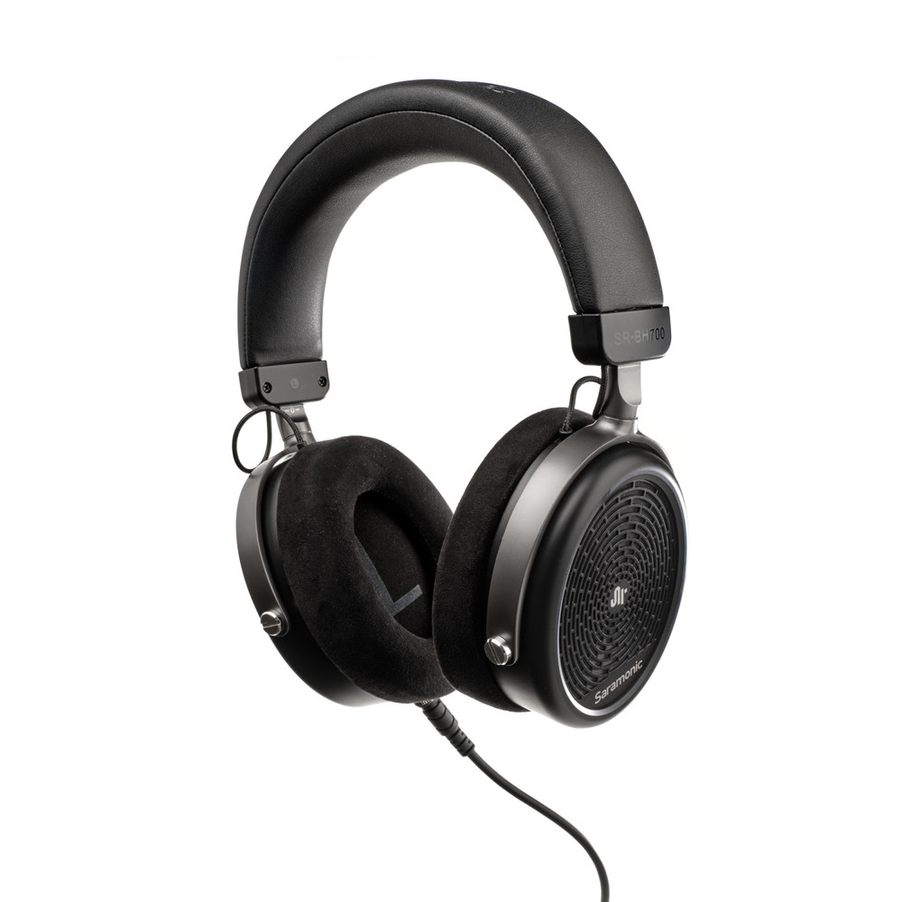 SR-BH700 Professional Circumaural Headphones w/ Coiled & Hi-Fi Cables, Leatherette & Velour Earpads