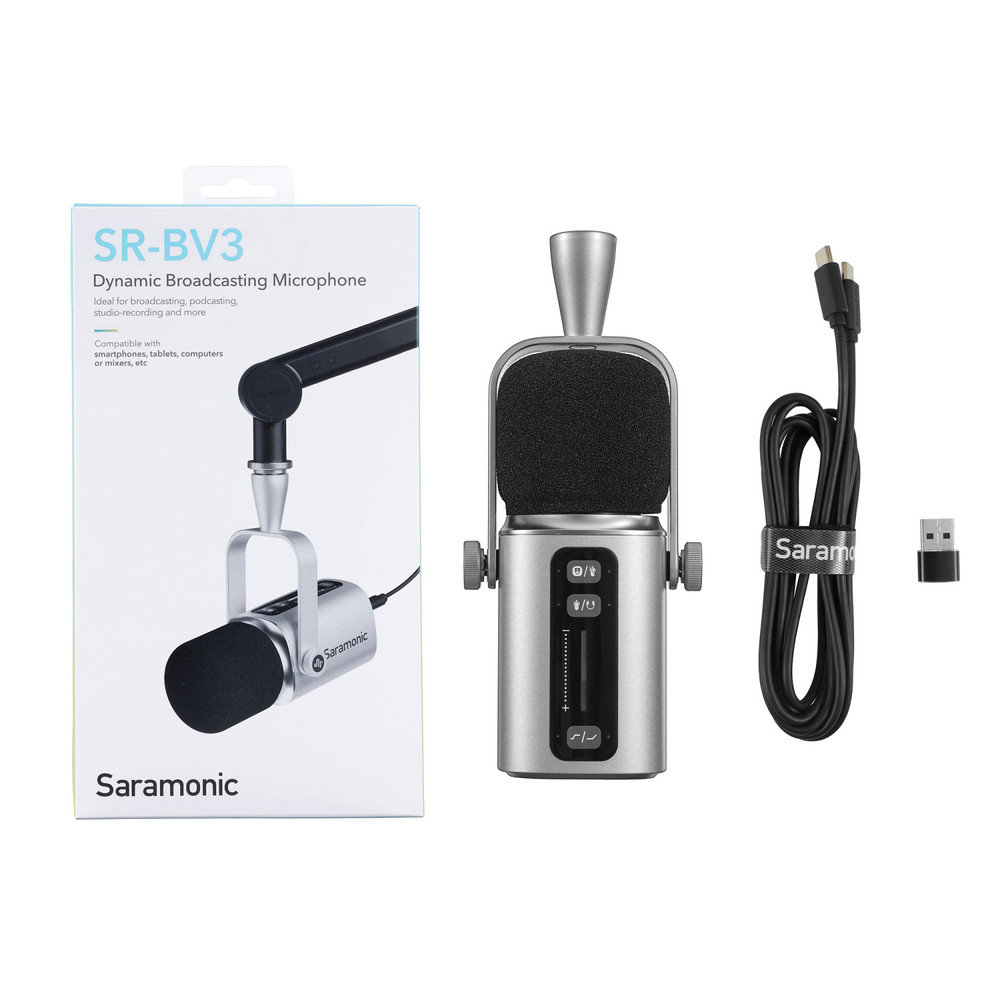 USB & XLR Dynamic Podcast Mic | Saramonic