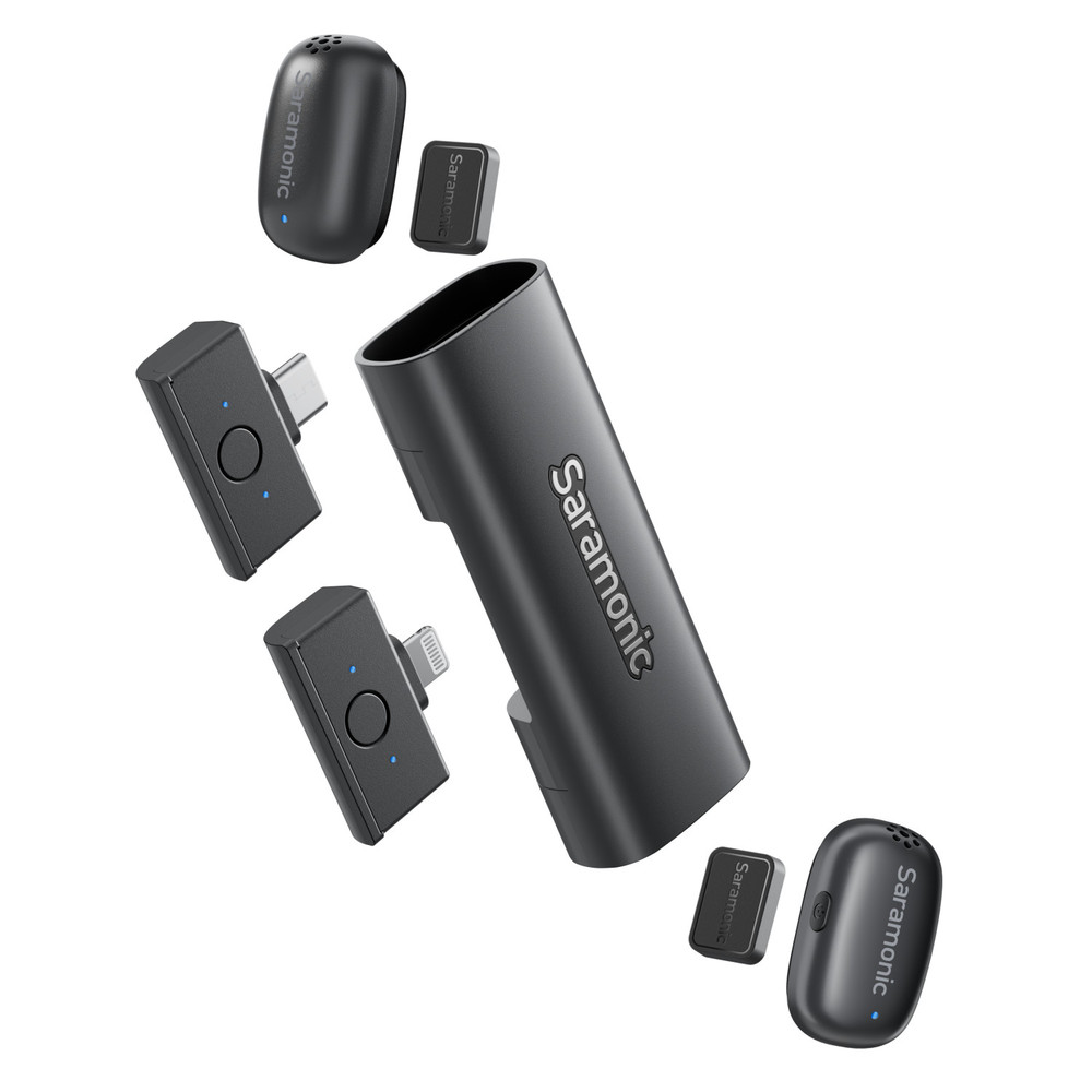 Saramonic ワイアレスデュアル超小型マイクロホンすマイクロフォンシステム 2x Mini Wireless w/ USB-C | Saramonic