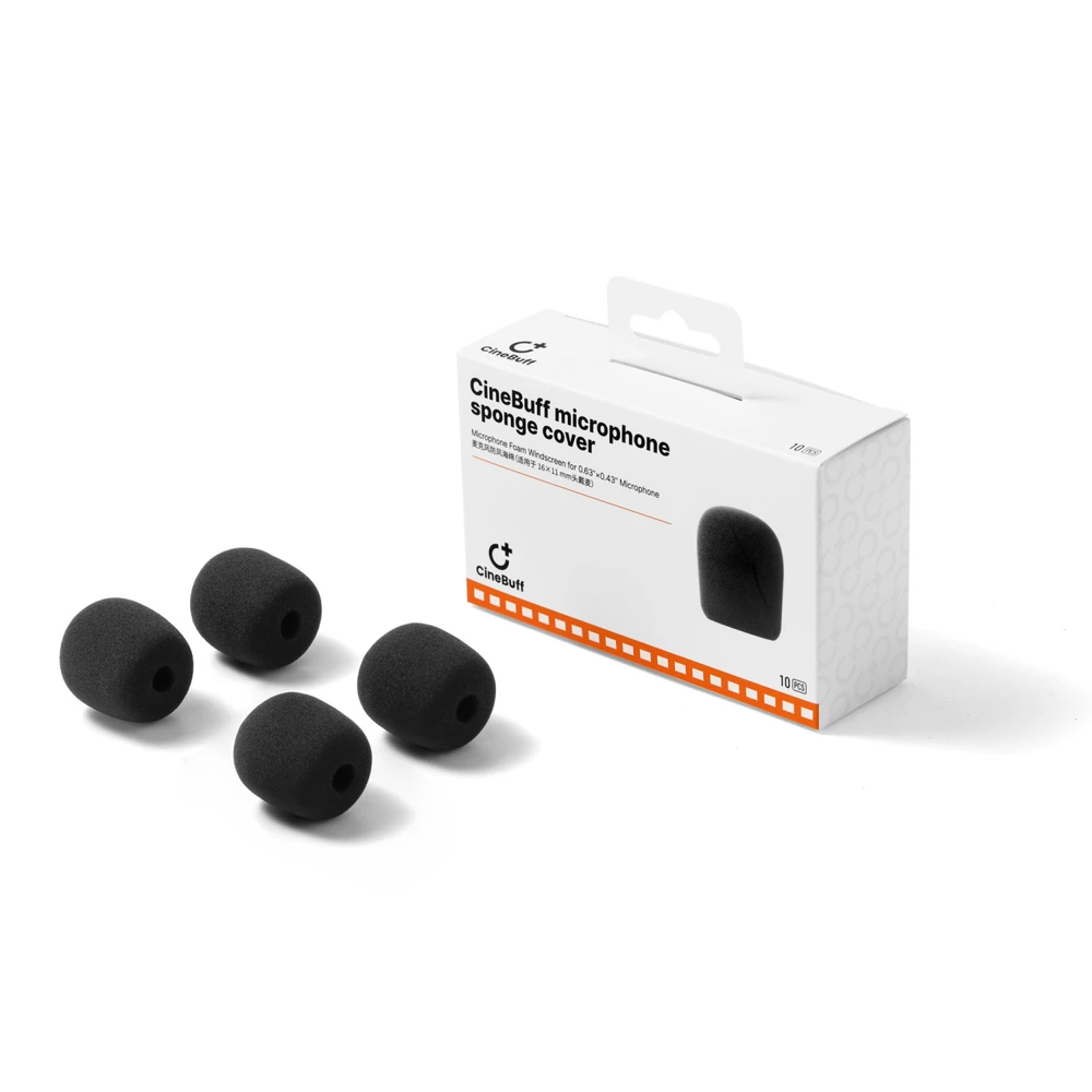 CineBuff Foam Windscreen | 10-Pack of Foam Windscreens for WiTalk9 Series Headsets