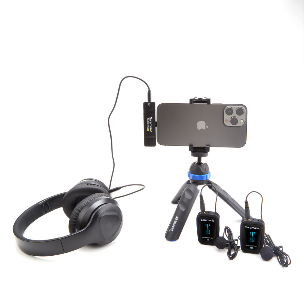 Blink 500 ProX B4 2-Person Wireless Mic System with Lavaliers & Lightning Receiver for iPhone & iPad (Open Box)