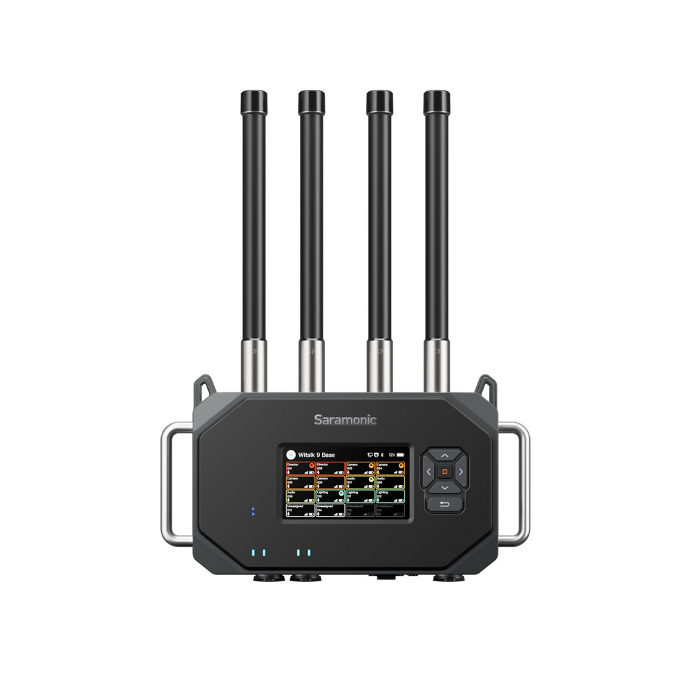 WiTalk Base V16X | 16-Person Intercom System with WiTalk9X Single-Ear Headsets and Base (V-Mount)