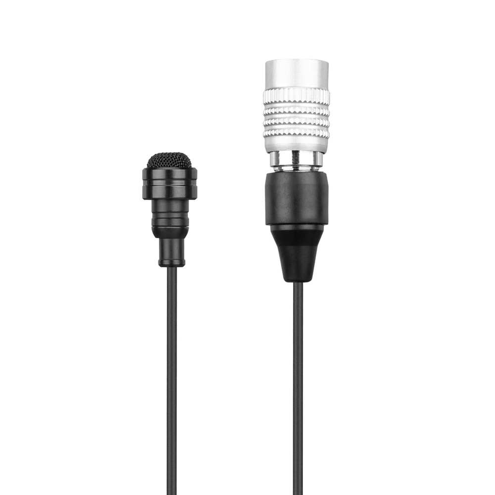 DK5C Professional Water-Resistant Omni Lavalier Mic w/ 4-Pin Hirose for Audio-Technica Transmitters