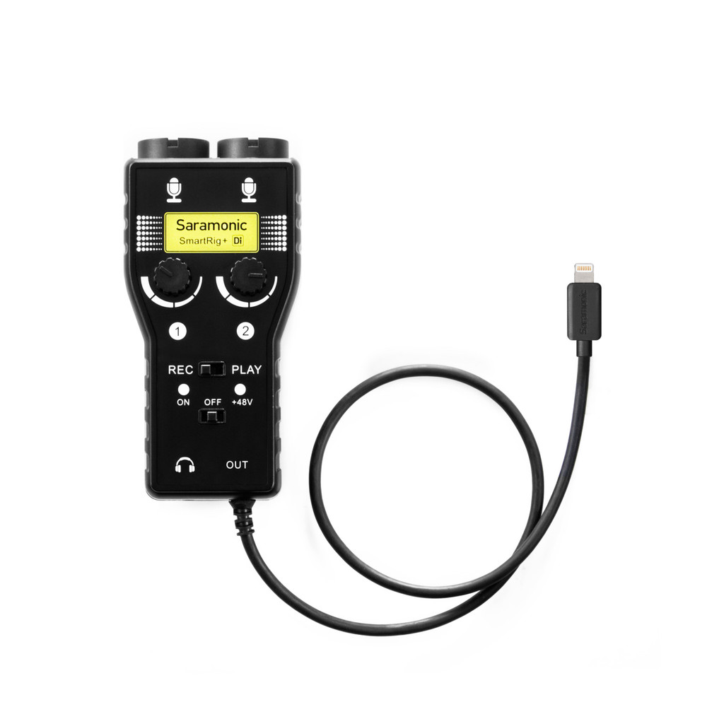 SmartRig+Di Professional 2-Channel Audio Interface with XLR, 1/4" & 1/8" Inputs for Apple iPhone & iPad with Lightning
