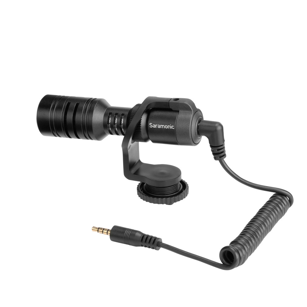 Vmic Mini Camera-Mountable Shotgun Microphone for Cameras & Mobile Devices w/ TRS & TRRS Cables