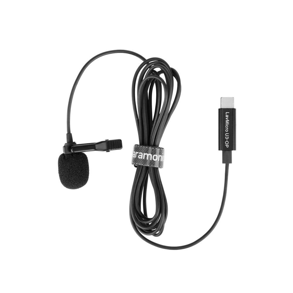 LavMicro U3-OP Lavalier Microphone designed for DJI Osmo Pocket & Pocket 2 w/ 6.6' (2m) Cbl & USB-C