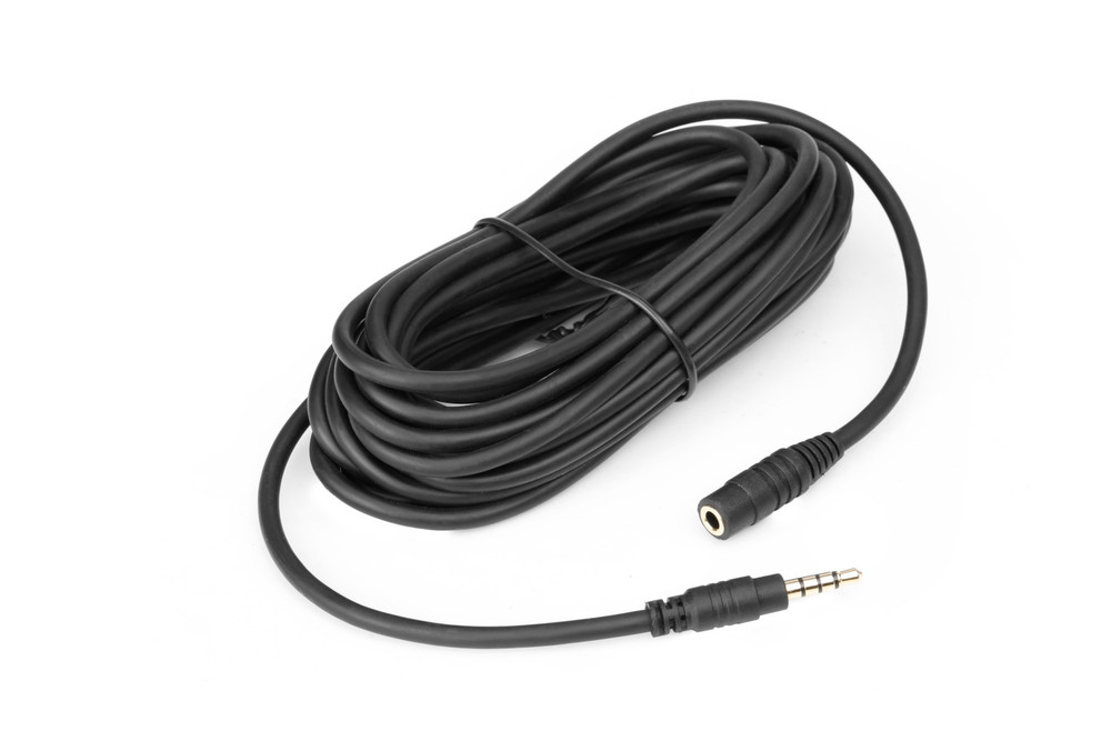 SR-SC5000 16.4’ 3.5mm TRRS Mic, Headphone & Audio Extension Cable for Cameras, Mobile, Computers