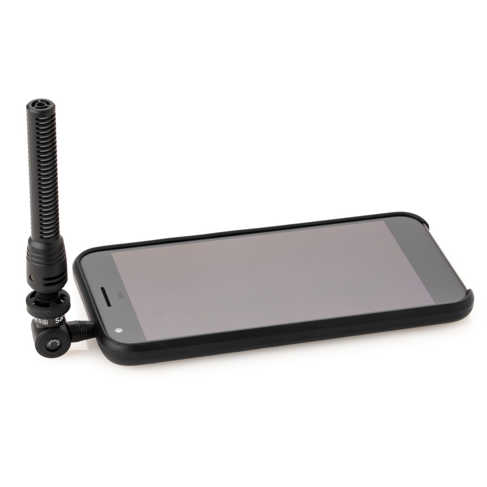 SmartMic5S Unidirectional Micro-Shotgun Microphone with 3.5mm TRRS Output for Smartphones, Tablets, Computers and more with a 3.5mm Headphone Port