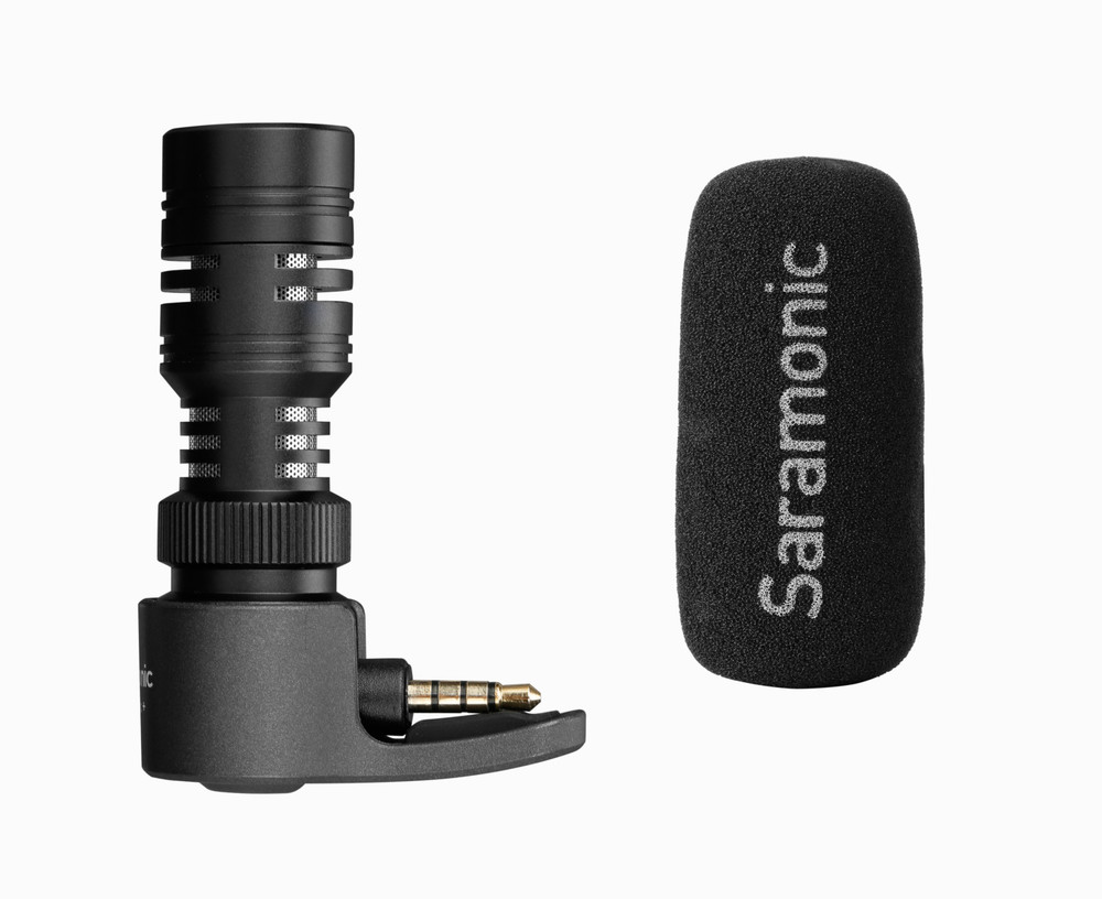 SmartMic+ Directional Mic with TRRS Connector & Headphone Out for Apple & Android Mobile Devices