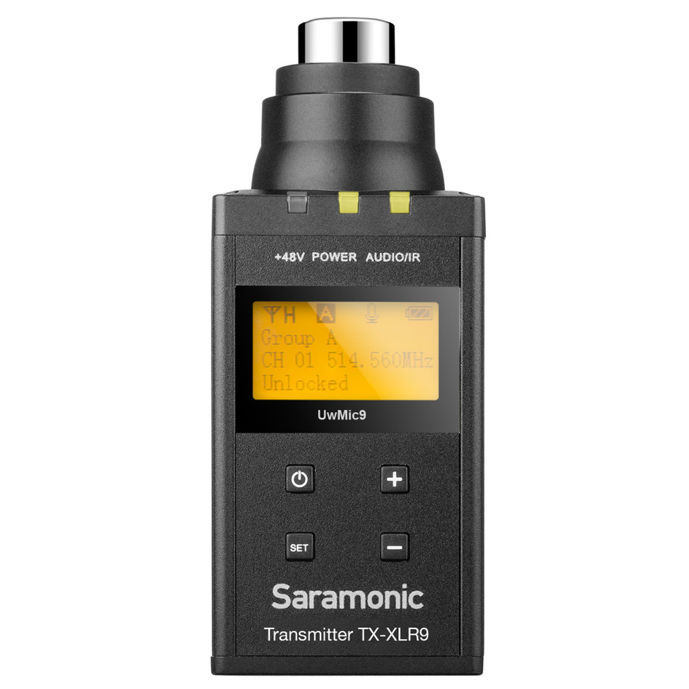 UwMic9 TX-XLR9 UHF Plug-On XLR Microphone Transmitter w/ +48v Phantom Power for UwMic9 RX9 Receiver