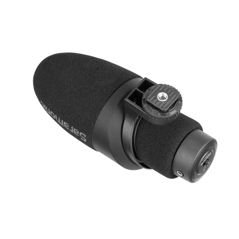 CamMic Battery-Free On-Camera Uni-Directional Shotgun Microphone with TRS and TRRS Output Cables