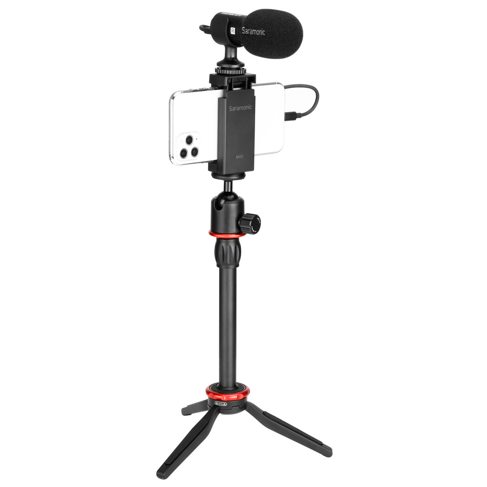 Vlog Kit w/Mic, Clamp & Tripod | Saramonic