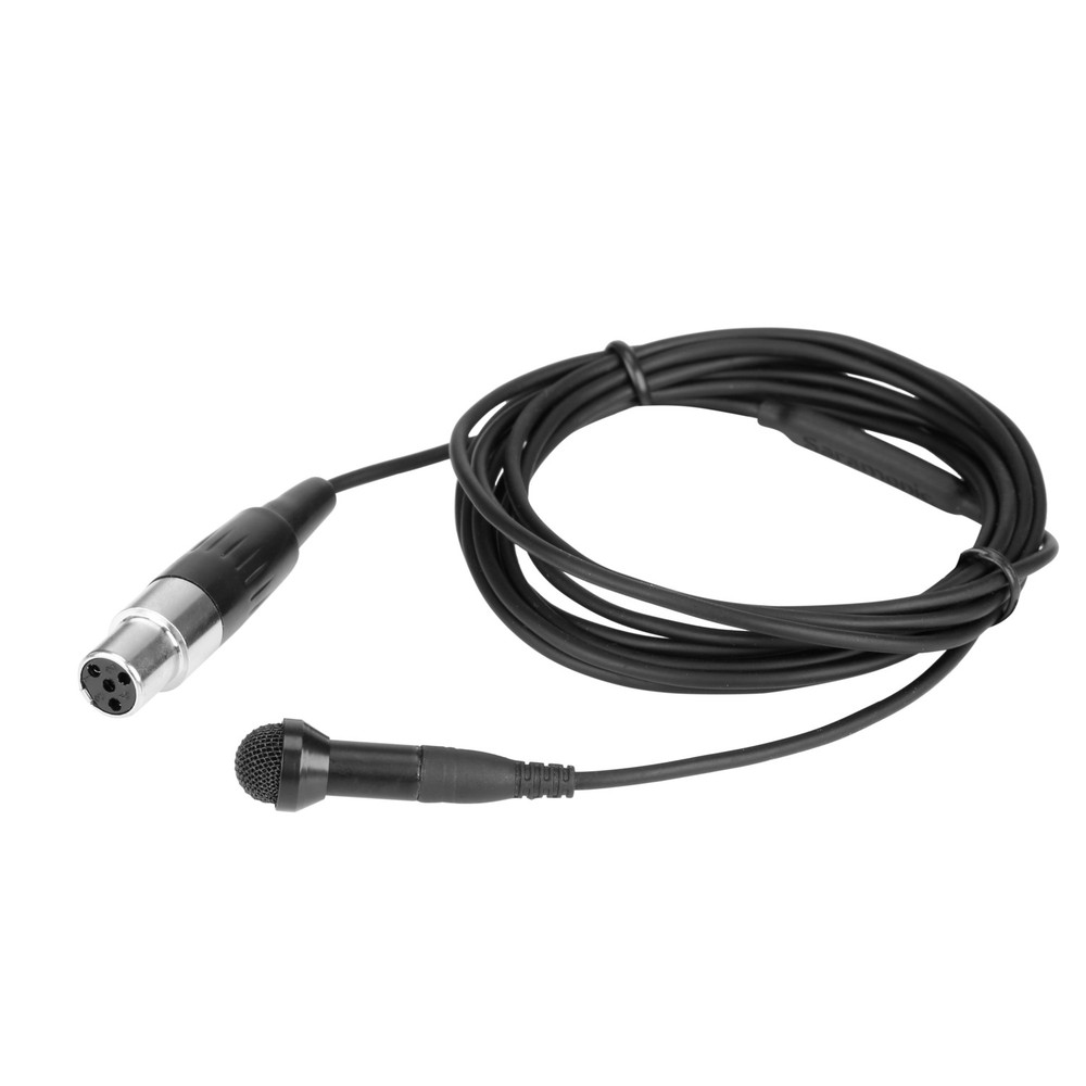 DK3E Premium 4mm Omnidirectional Lavalier Microphone for Shure, TOA, Line-6 & BeyerDynamic Wireless Transmitters with TA4F Locking Connector