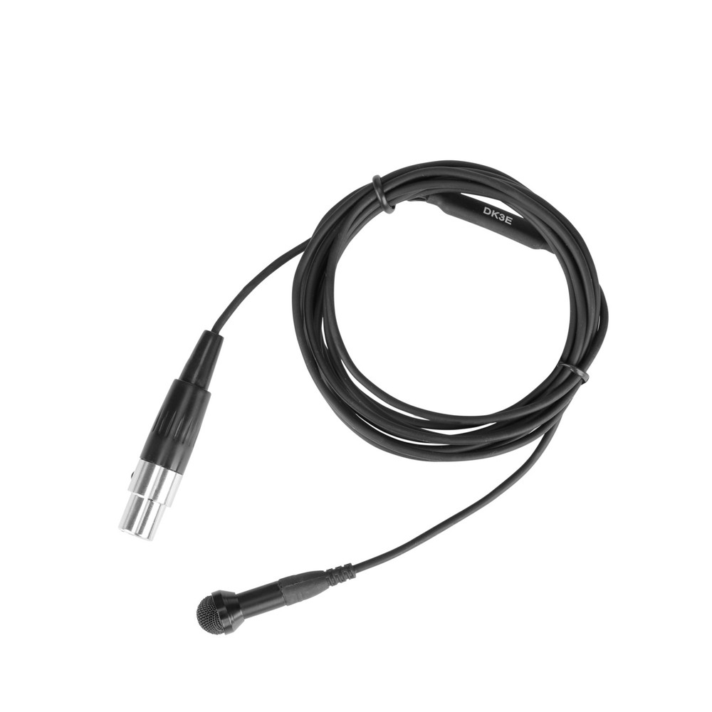 DK3E Omnidirectional Lavalier Microphone w/ TA4F for Shure, TOA, Line-6 & BeyerDynamic Transmitters