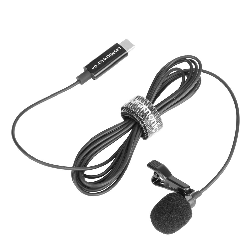 LavMicro U3-OA Lavalier Microphone designed for DJI Osmo Action w/ 6.6' (2m) Cable & USB-C Connector