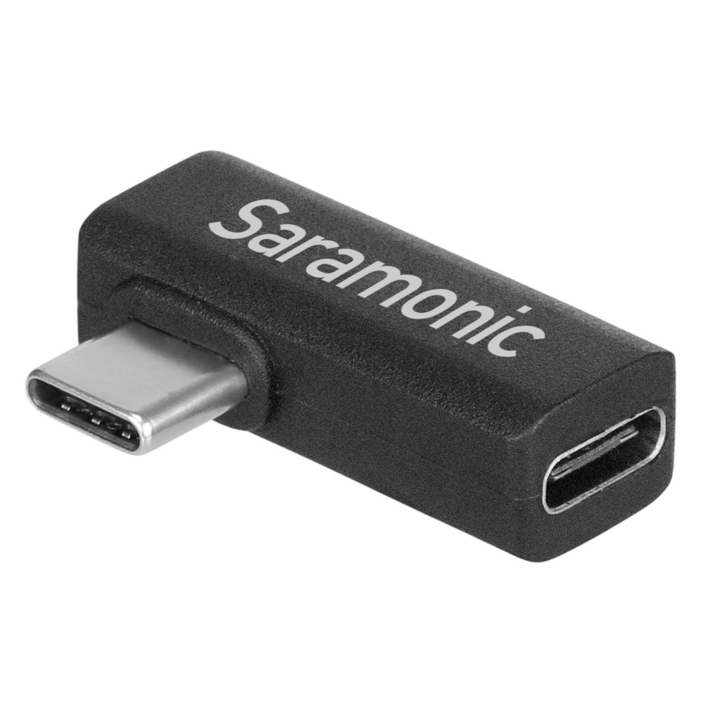 SR-C2005 Right-Angle USB-C Adapter, 90-Degree Male-to-Female Type-C Adapter Ideal for Devices in Gimbals & Tight Spaces