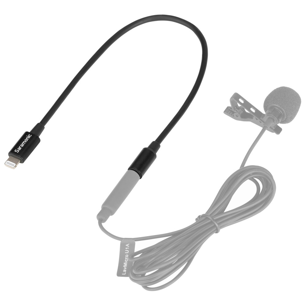 SR-C2000 3.5mm TRS Male to Lightning Microphone & Audio Input Audio Adapter for iPhones & iPads