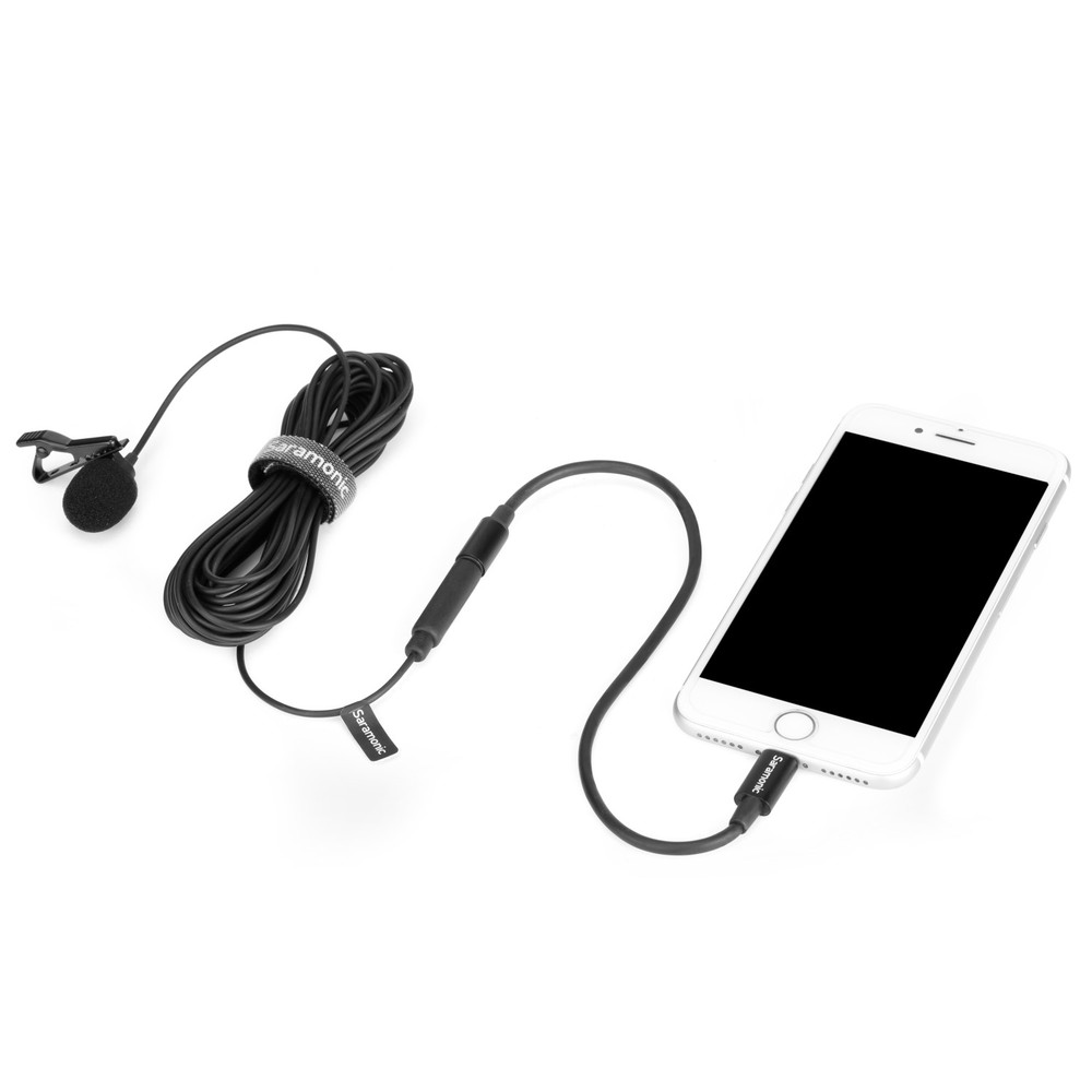 SR-C2000 3.5mm TRS Male to Lightning Microphone & Audio Input Audio Adapter Cable to Record Into iPhones & iPads