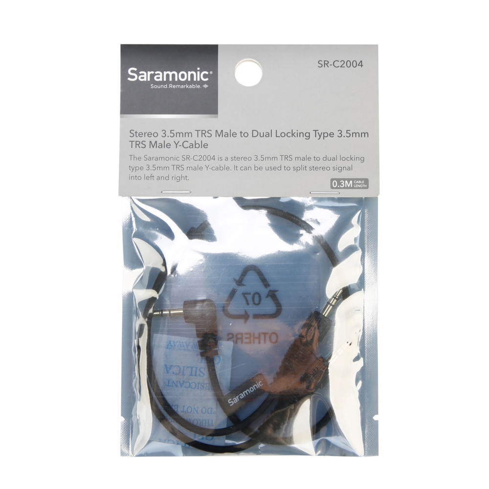 2x Locking 3.5mm to 3.5mm 30cm | Saramonic