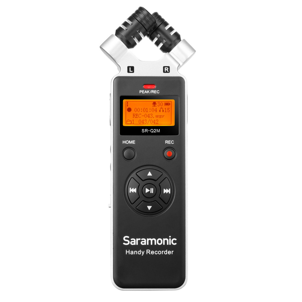 SR-Q2M Metal Recorder w/ Stereo X/Y Mics, Remote, Lavalier, 8GB Card, Furry & Foam WS, Case & More