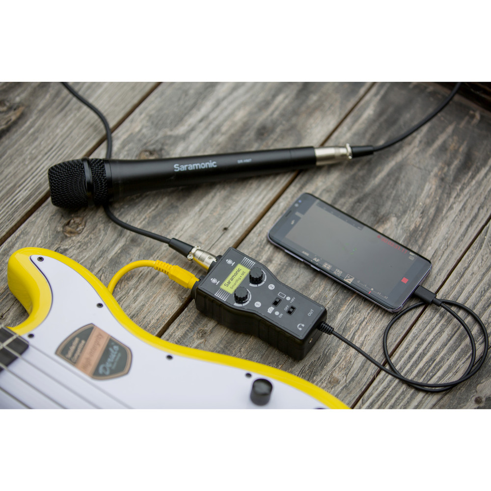 SmartRig+UC 2-Ch USB-C Audio Interface with XLR, 1/4" & 3.5mm Inputs for Mobile Devices & Computers