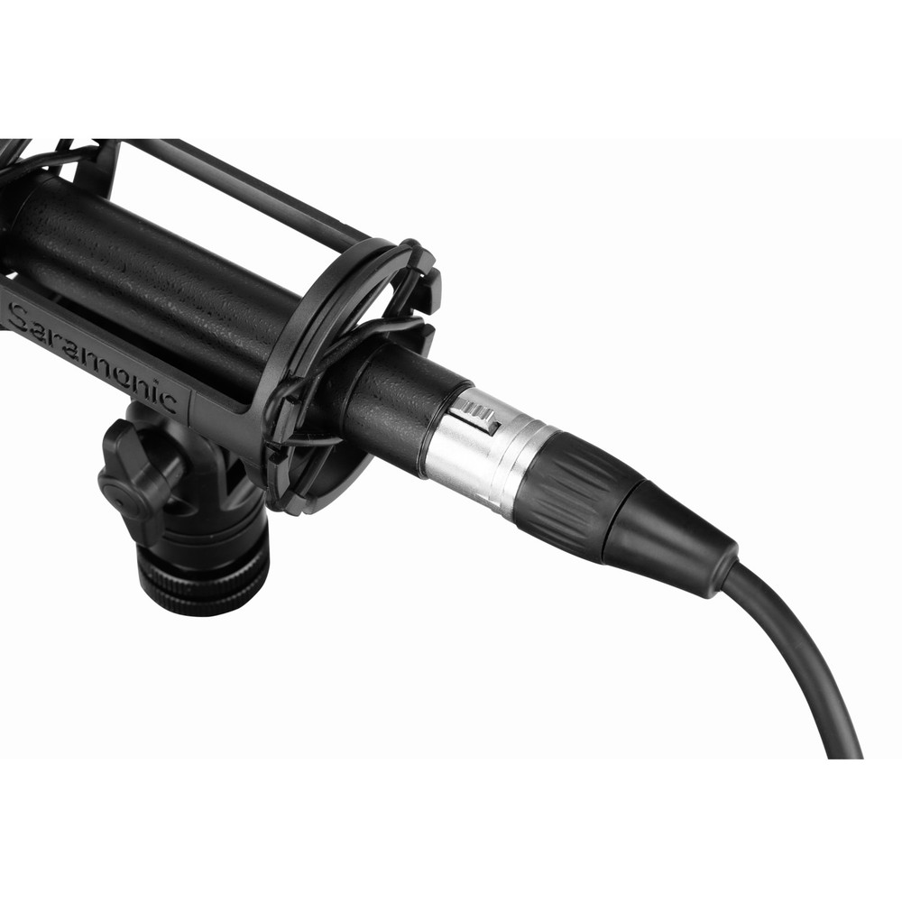 SoundBird V1 Supercardioid Shotgun Microphone (AA or +48 Powered) w/ Shock Mount, Windscreen & Cable