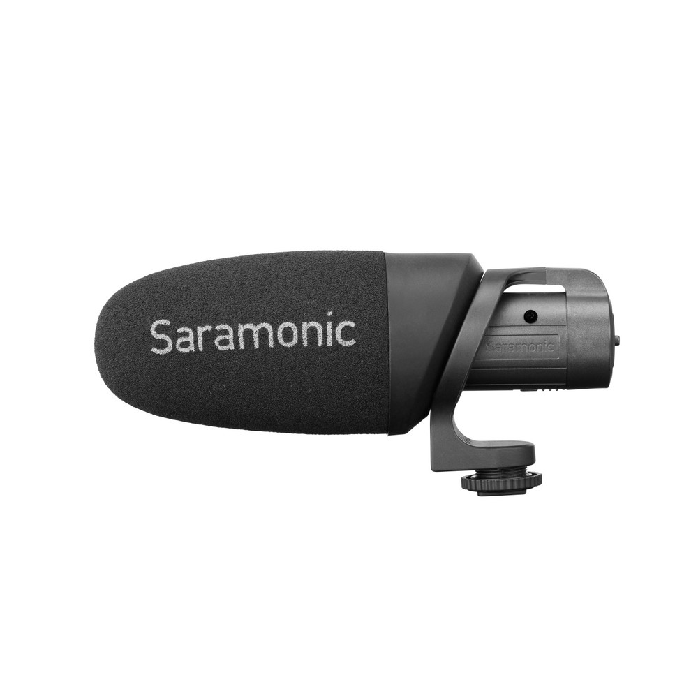 CamMic+ AA-Powered On-Camera Uni-Directional Shotgun Microphone with TRS and TRRS Output Cables