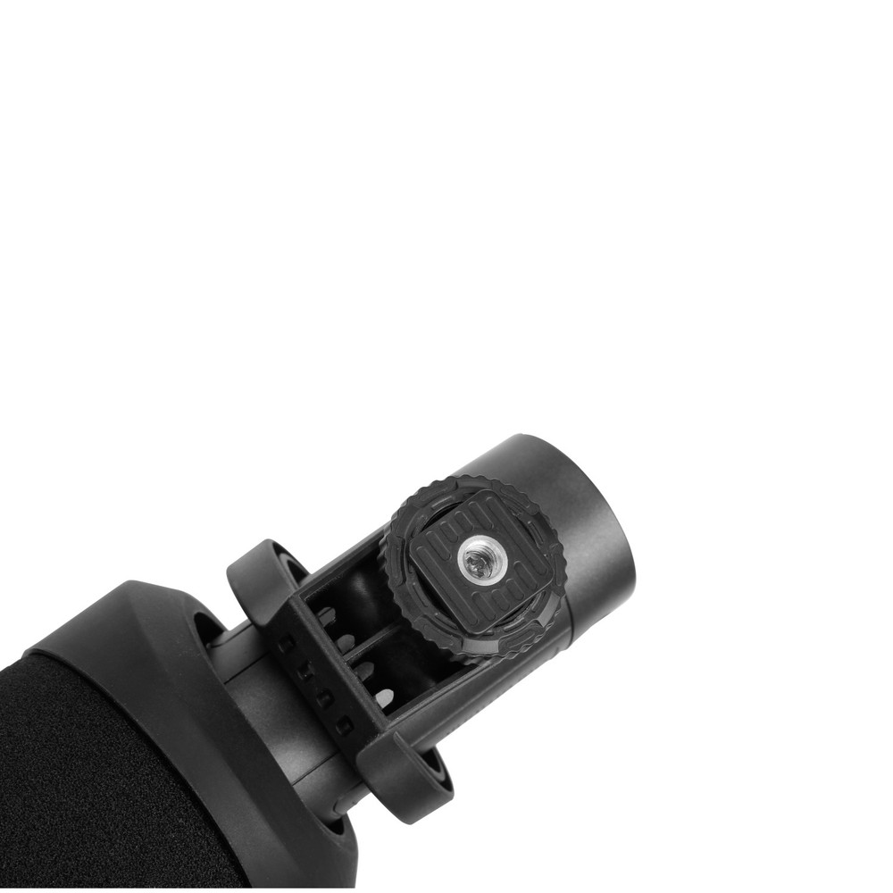 CamMic+ AA-Powered On-Camera Uni-Directional Shotgun Microphone with TRS and TRRS Output Cables