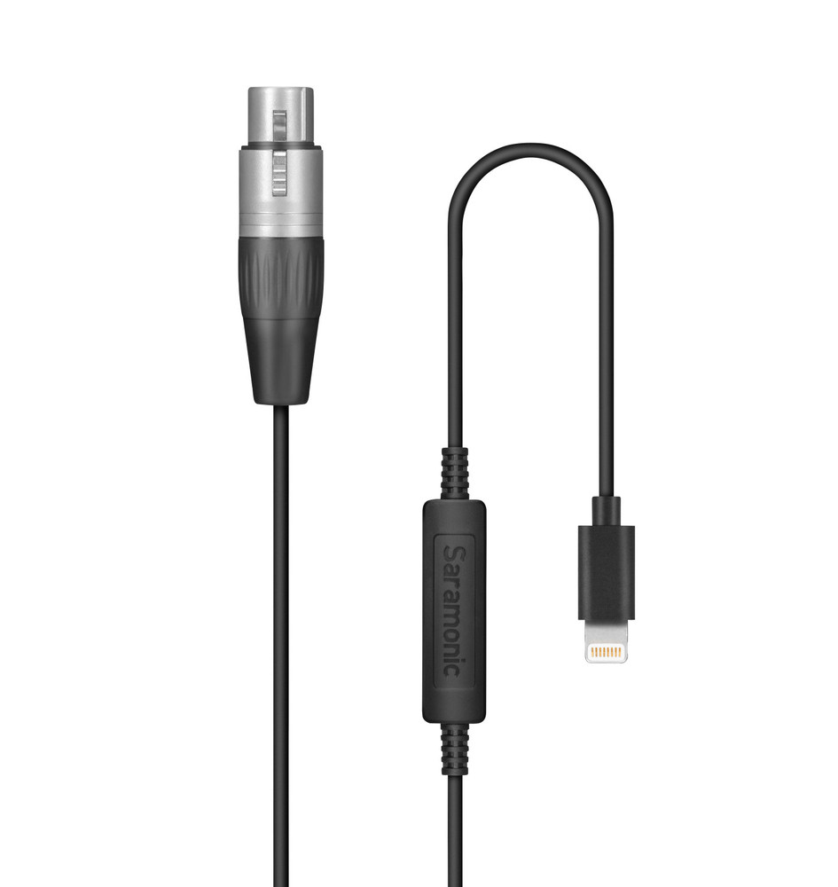 LC-XLR XLR Female to Apple Lightning Microphone Interface Cable for iPhone & iPad 19.7' (6m)