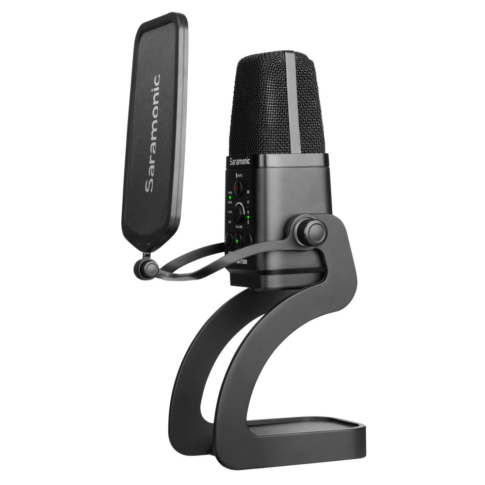 SR-MV7000 Multi-Pattern Large Diaphragm Condenser Microphone w/ USB, USB-C & Dual XLR Output Cables